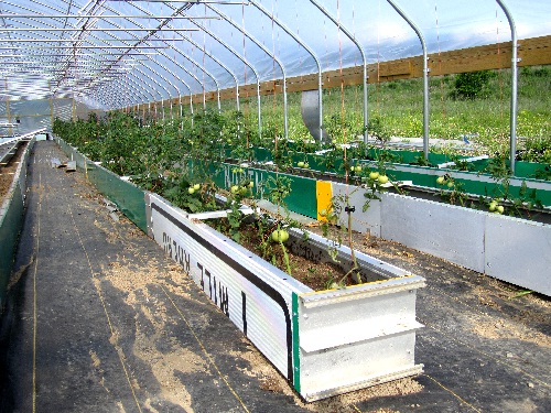 Planter Boxes Made from old Road Signs