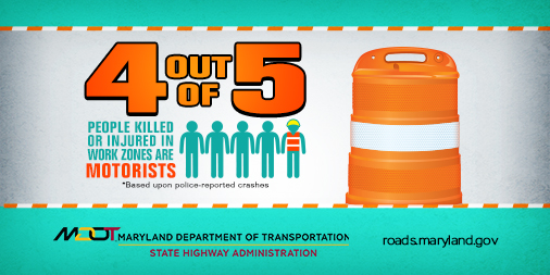 Work Zone Safety 4 out of 5 People