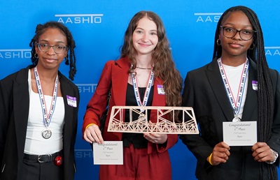 Maryland’s 7th& 8th grade team, “TRUSSworthy Pals,” won 3rd place in the Bridge Building Challenge!