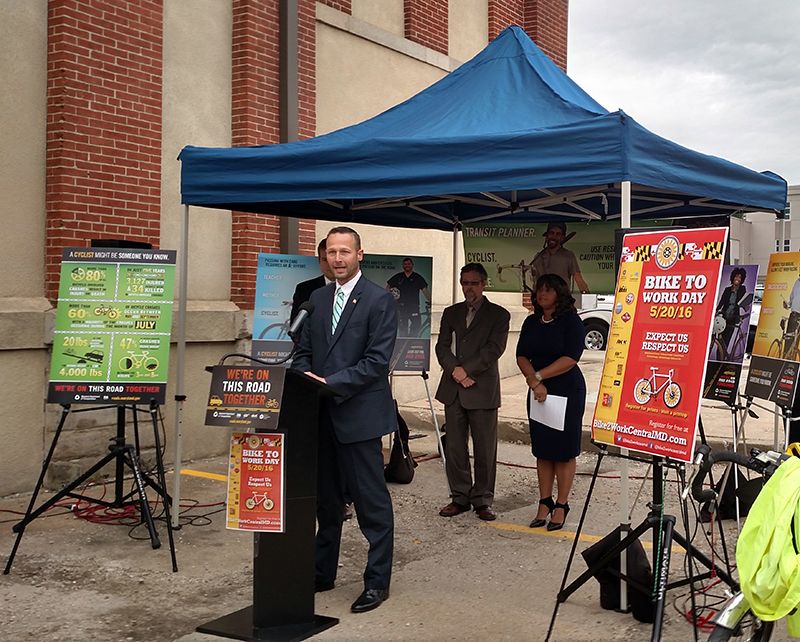 SHA Deputy Administrator Greg Slater bringing attention to bicycling and bicycle safety – a two-way street