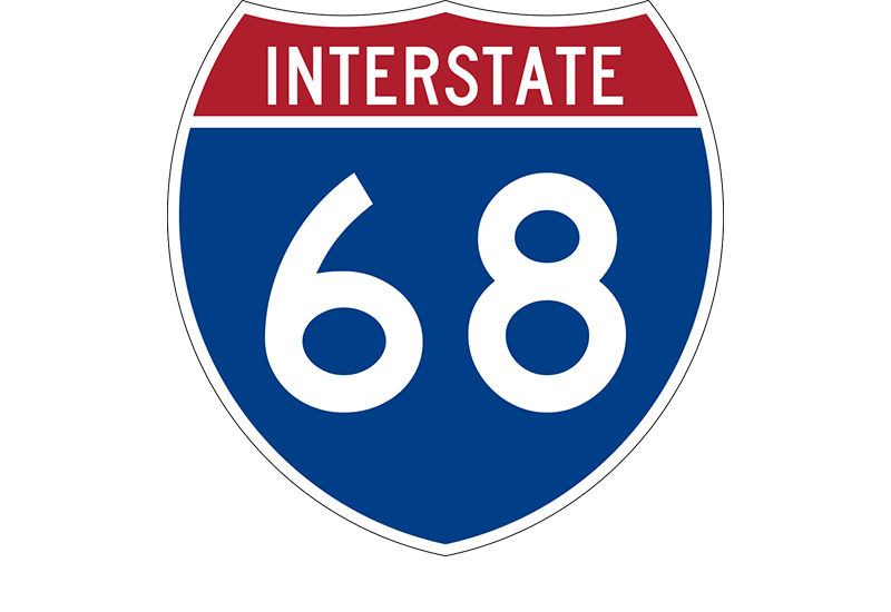 I-68 sign