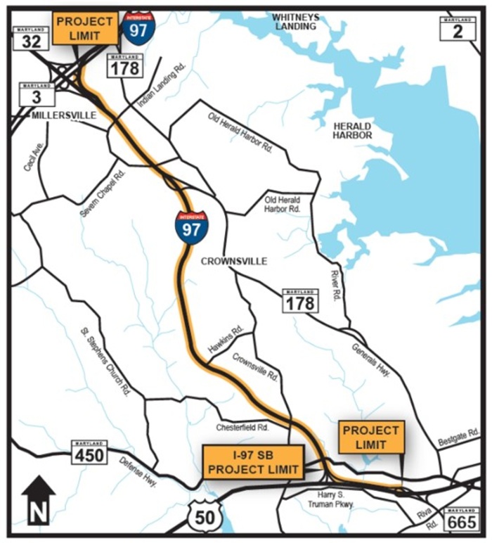I-97 map