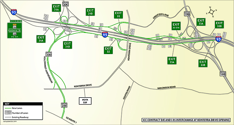 ICC and Konterra interchange Project Map