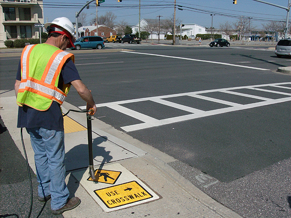 19th St. & Coastal Hwy. MD 528 - New Ped Marking
