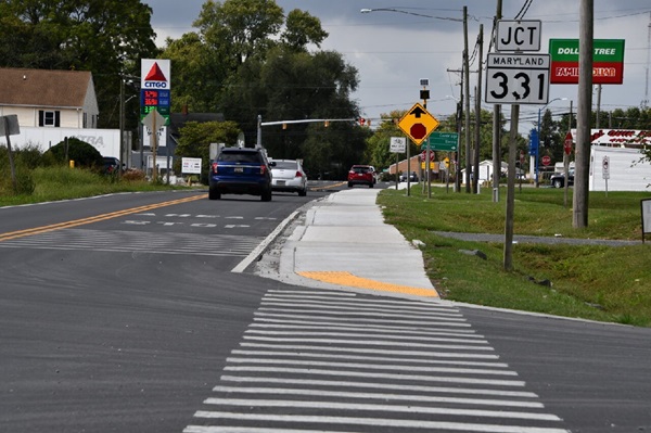 MD 392 bicycle and pedestrian safety project
