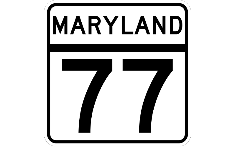 MD 77 sign