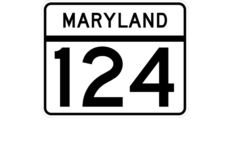MD 124 sign