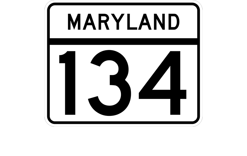 MD 134 sign