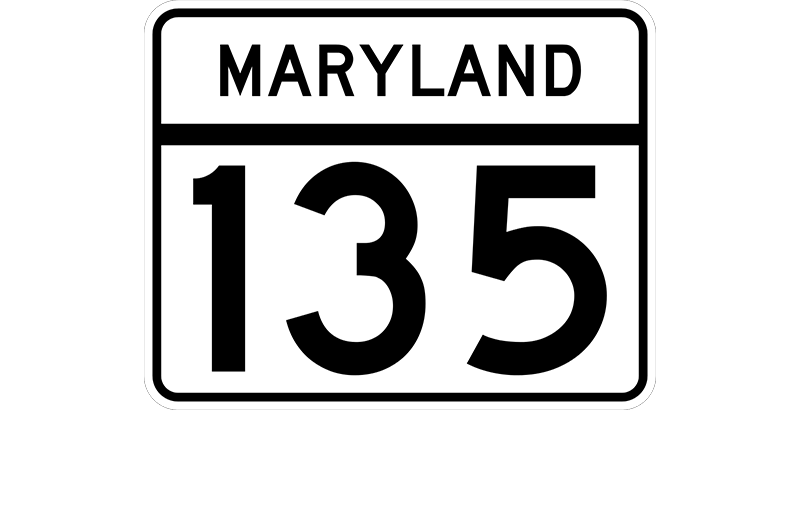 MD 135 sign