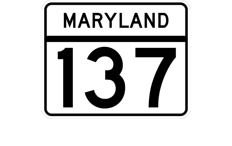 MD 137 sign