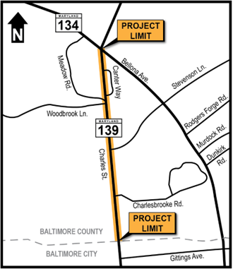 MD 139 project map