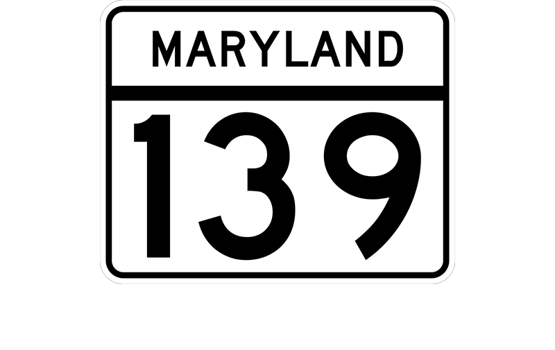 MD 139 sign