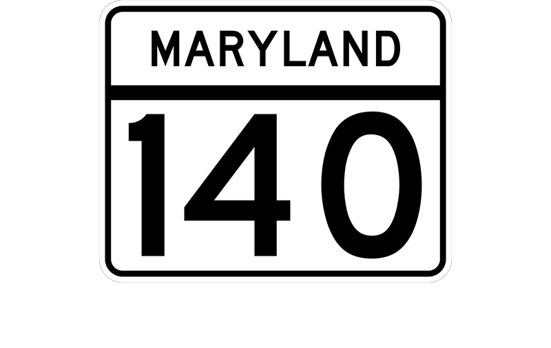 MD 140 sign