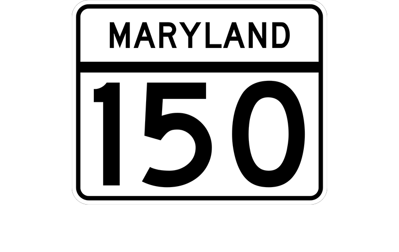 MD 150 sign