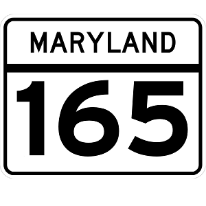 MD 165 sign