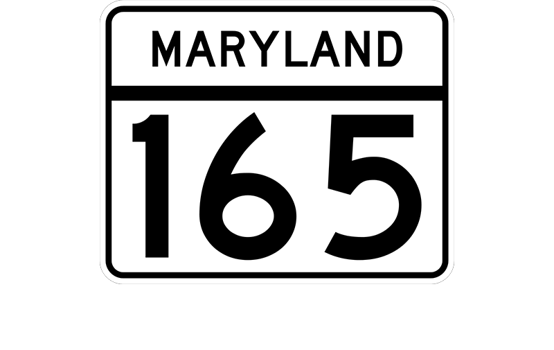 MD 165 sign