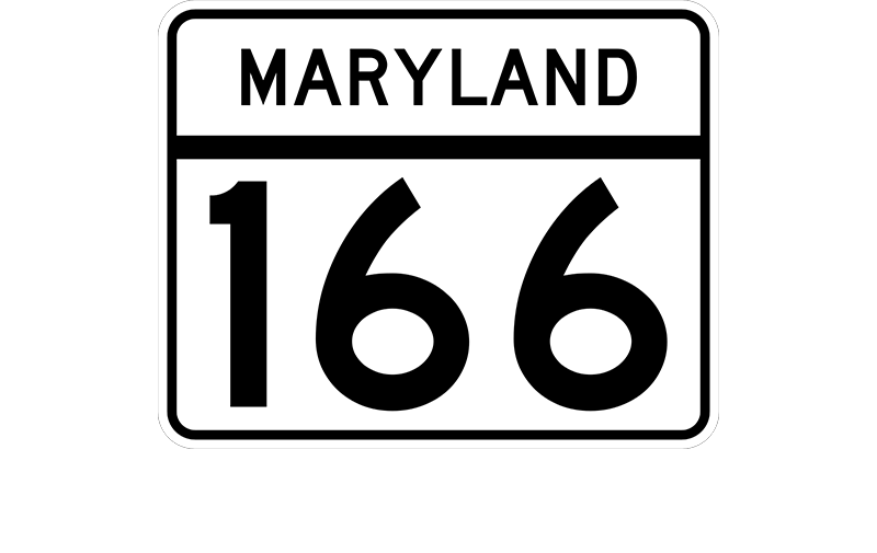 MD 166 sign