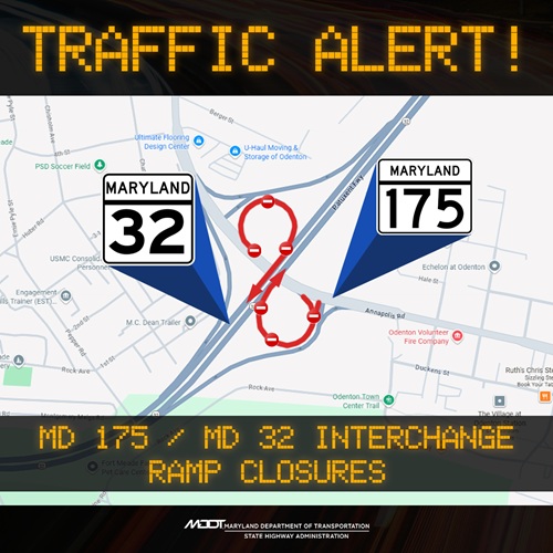 MD 175 at MD 32 graphic