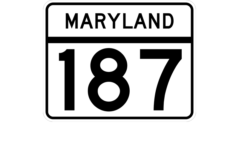MD 187 sign