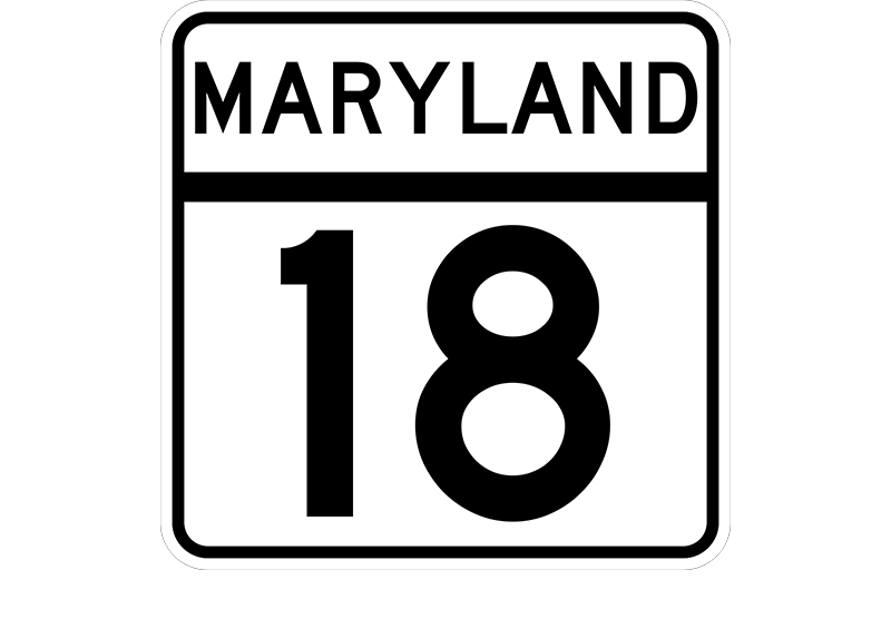 MD 18 sign