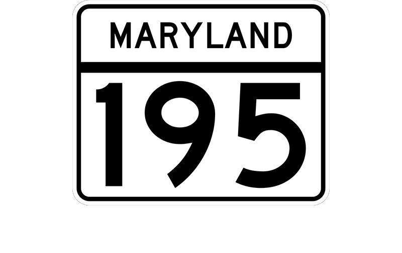 MD 195 sign