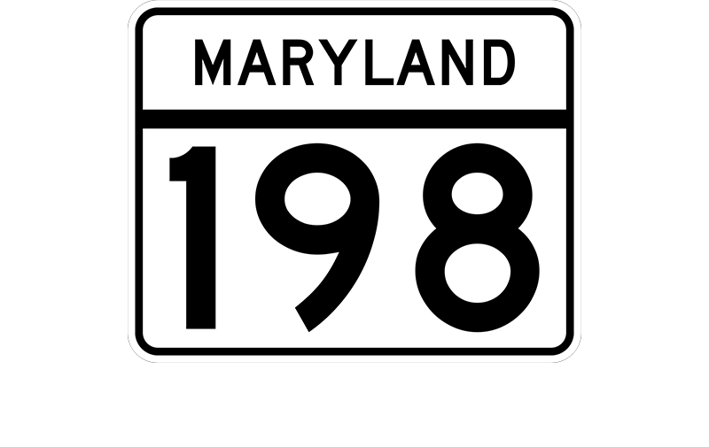 MD 198 sign