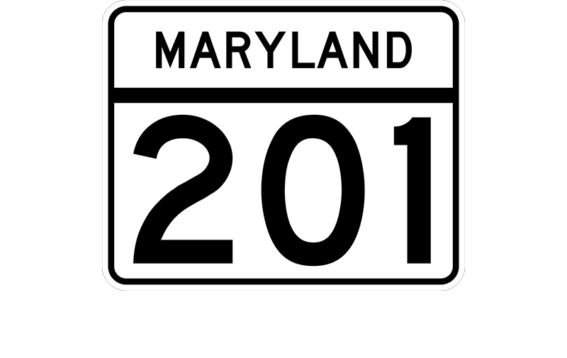 MD 201 sign
