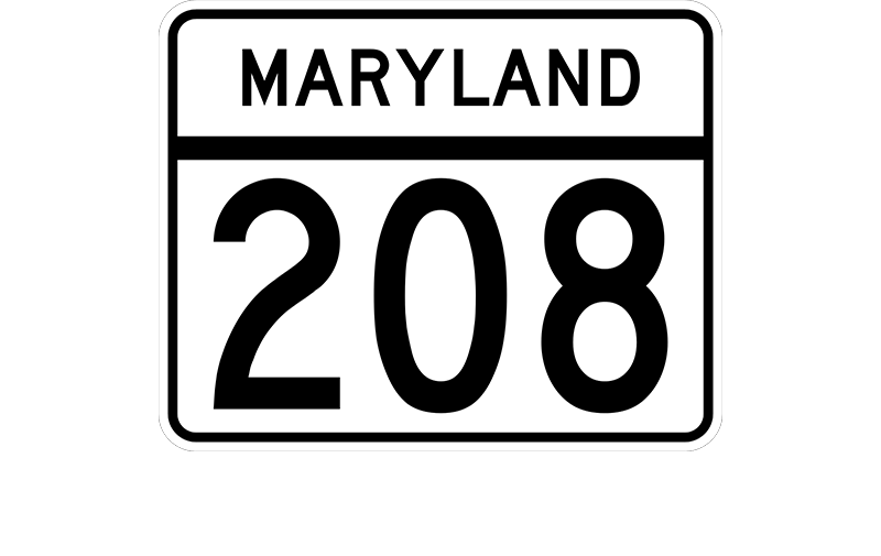 MD 208 sign