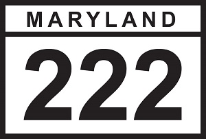 MD 222 sign