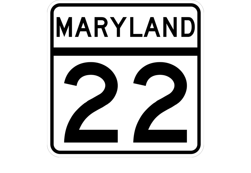 MD 22 sign