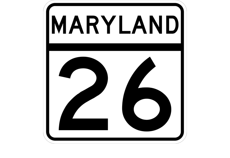 MD 26 sign