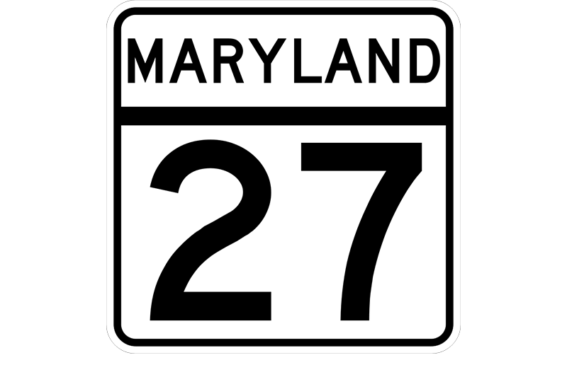 MD 27 sign