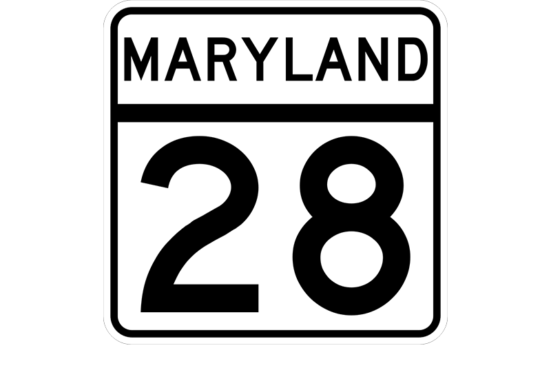 MD 28 sign