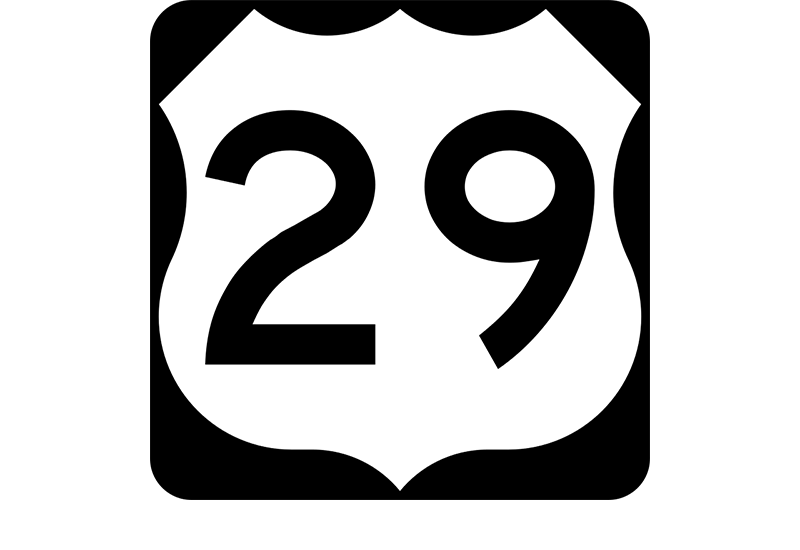 US 29 sign