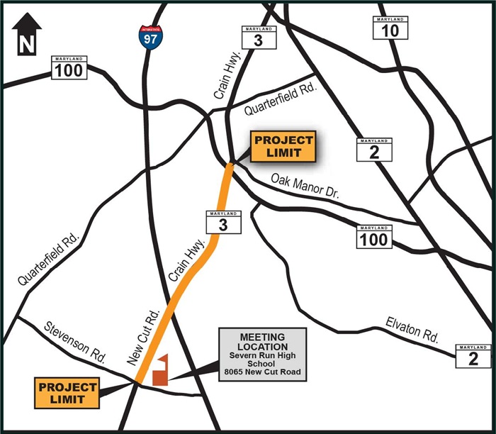 MD 3 Business PSAP map