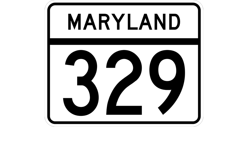 MD 329 sign