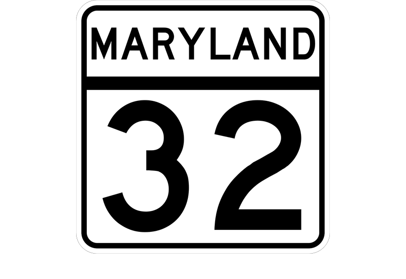 MD 32 sign
