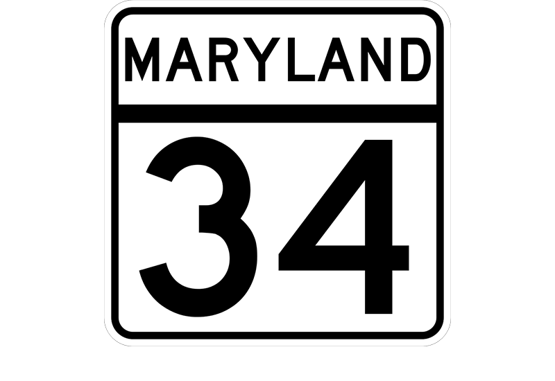 MD 34 sign