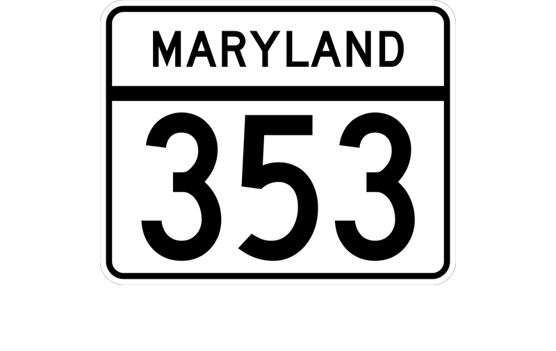 MD 353 sign
