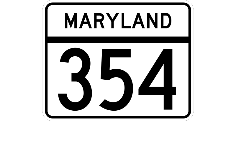 MD 354 sign
