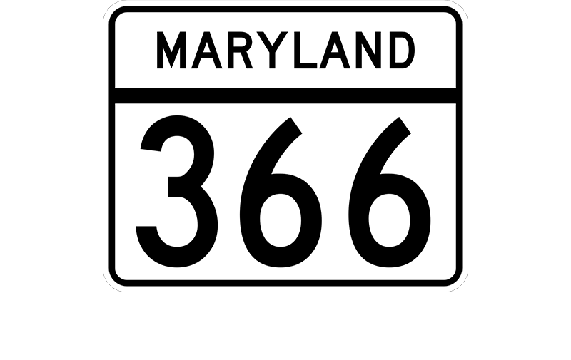 MD 366 sign