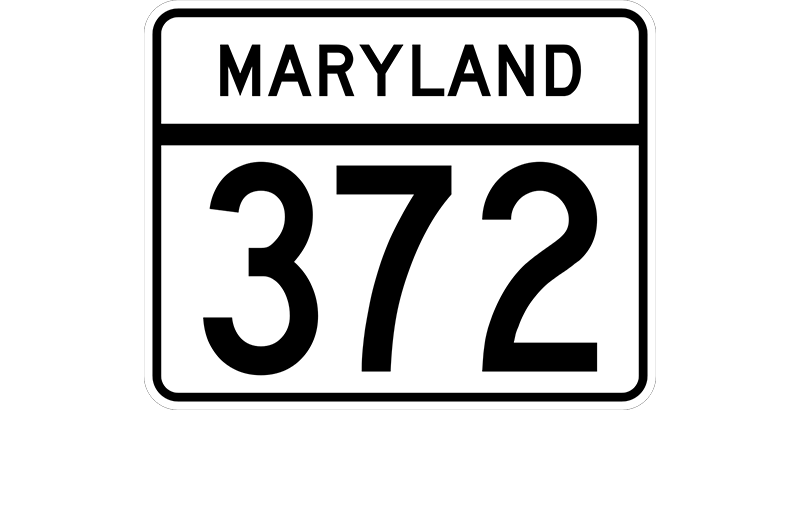 MD 372 sign