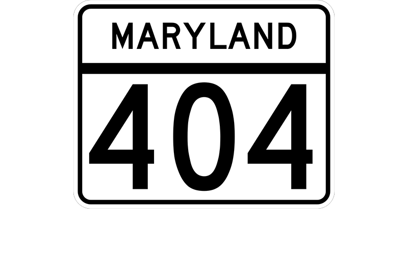 MD 404 sign