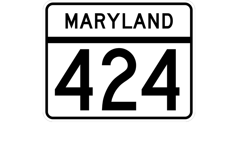 MD 424 sign