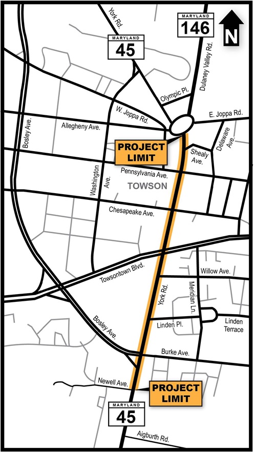 MD 45 project map