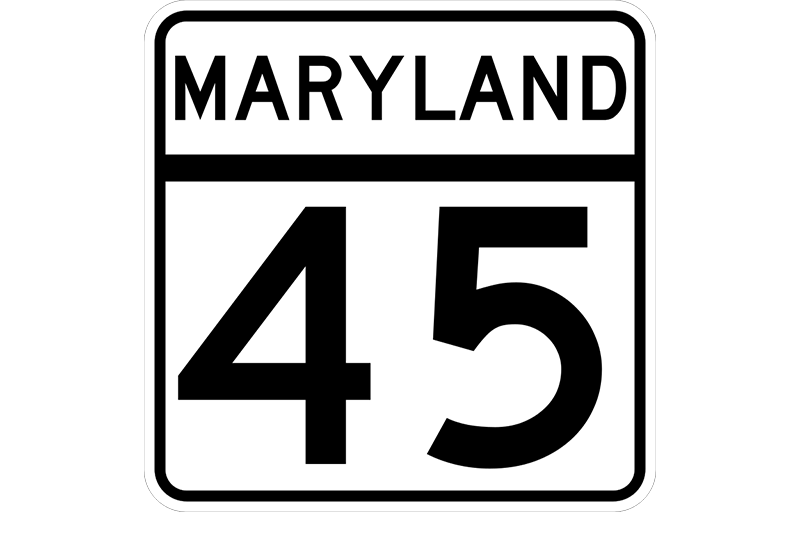 MD 45 sign