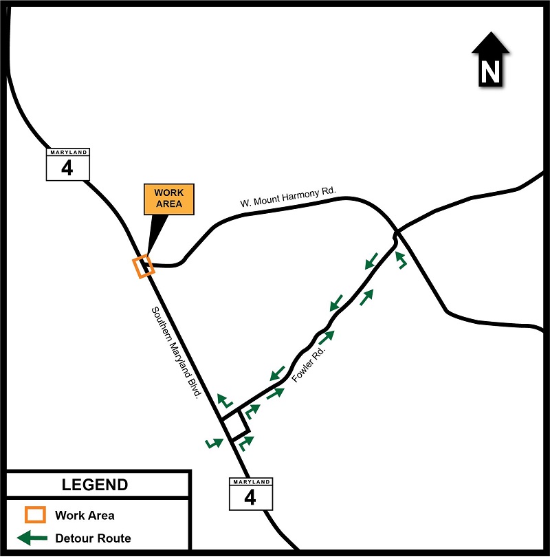 Mt. Harmony Road detour