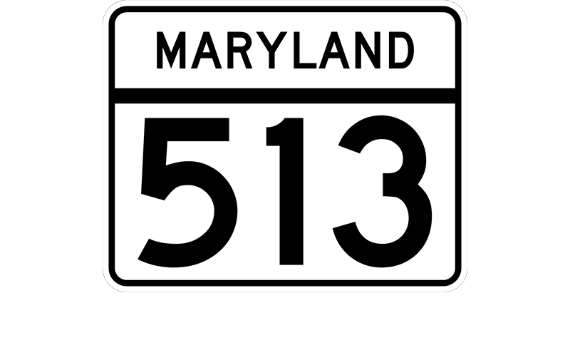 MD 513 sign