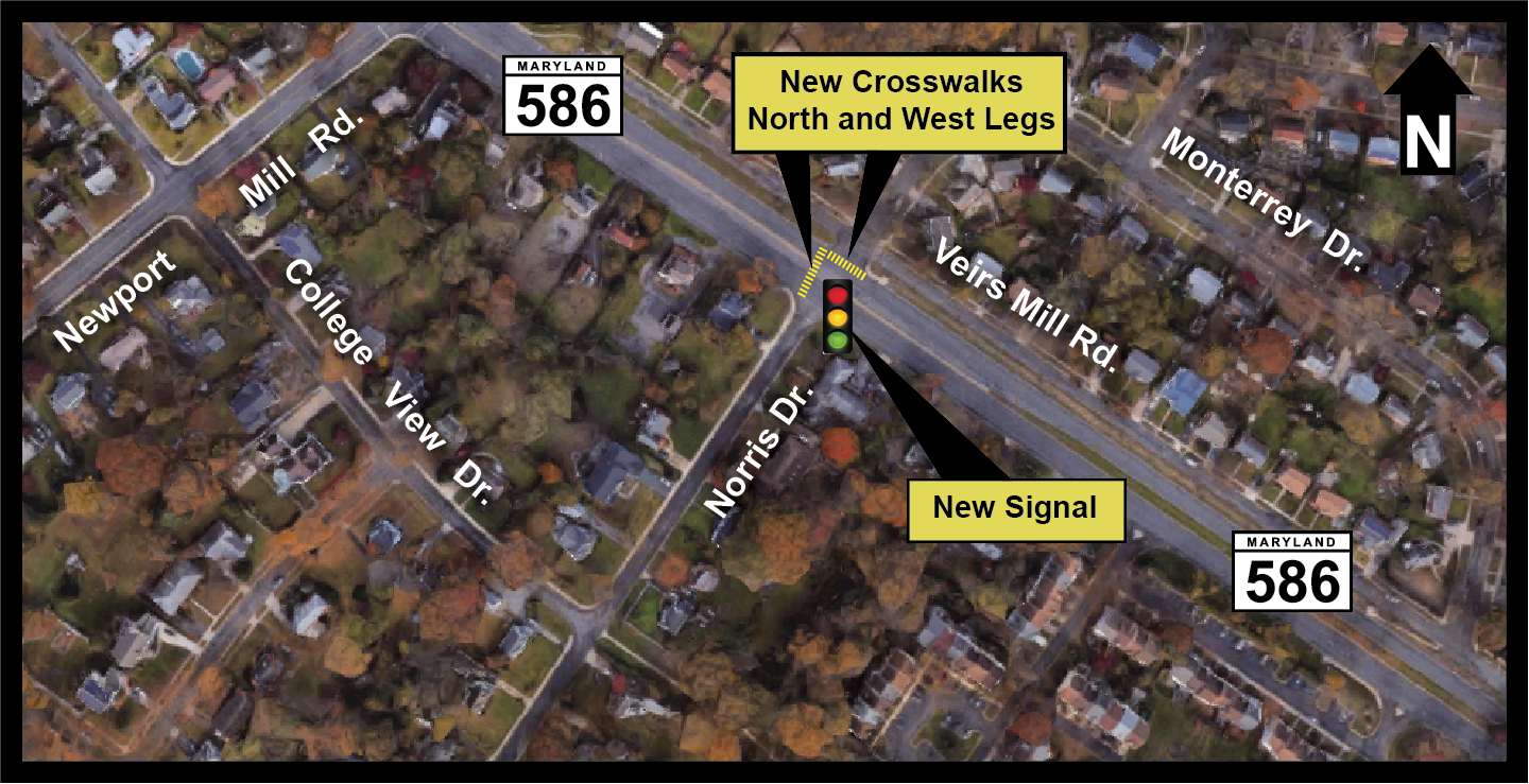 MD 586 traffic changes