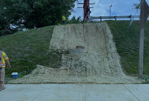 Slope repairs on Branch Avenue